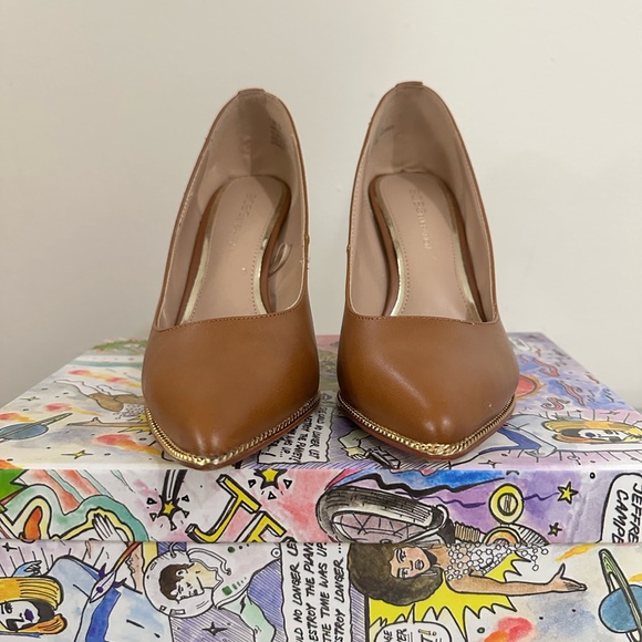 BCBGeneration Shoes - BCBGeneration Carmel Heels with Gold Trim